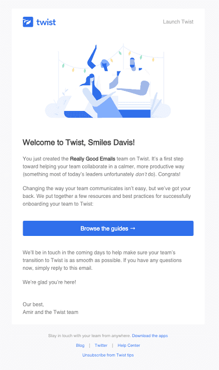 Twist is a work communication tool