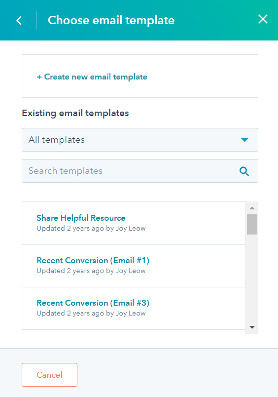 HubSpot Screenshot