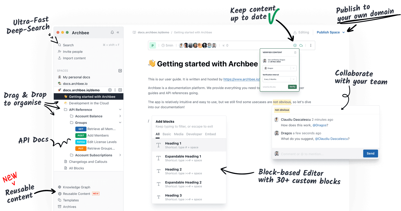 Getting started with Archbee