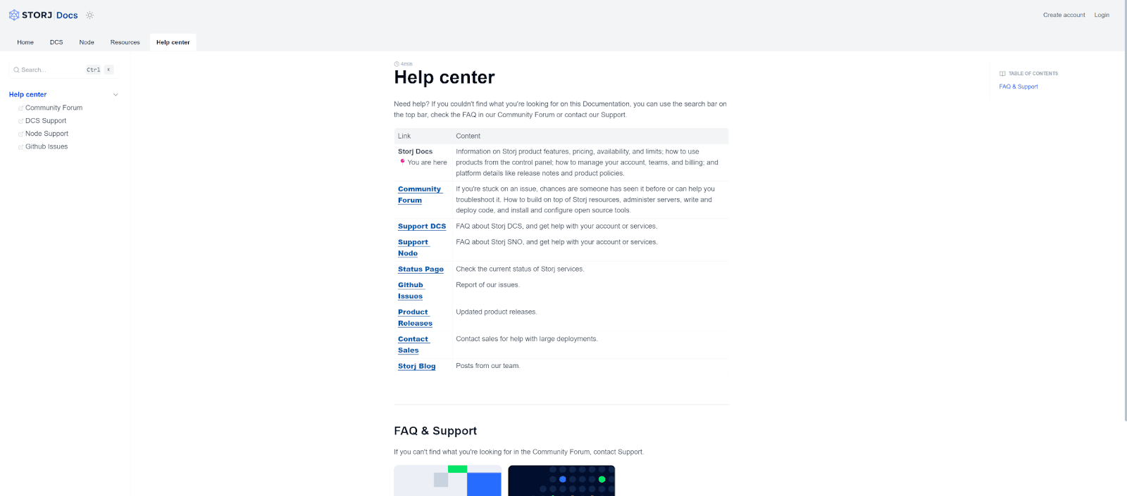 docs.storj Help center