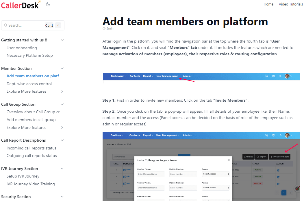 CallerDesk Screenshot