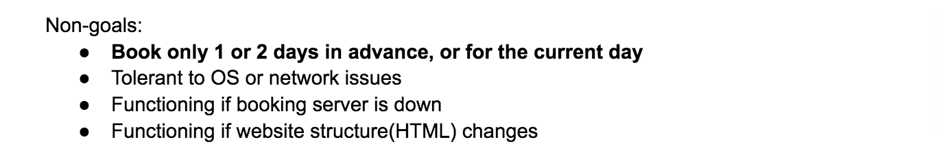 Google’s goals and non-goals