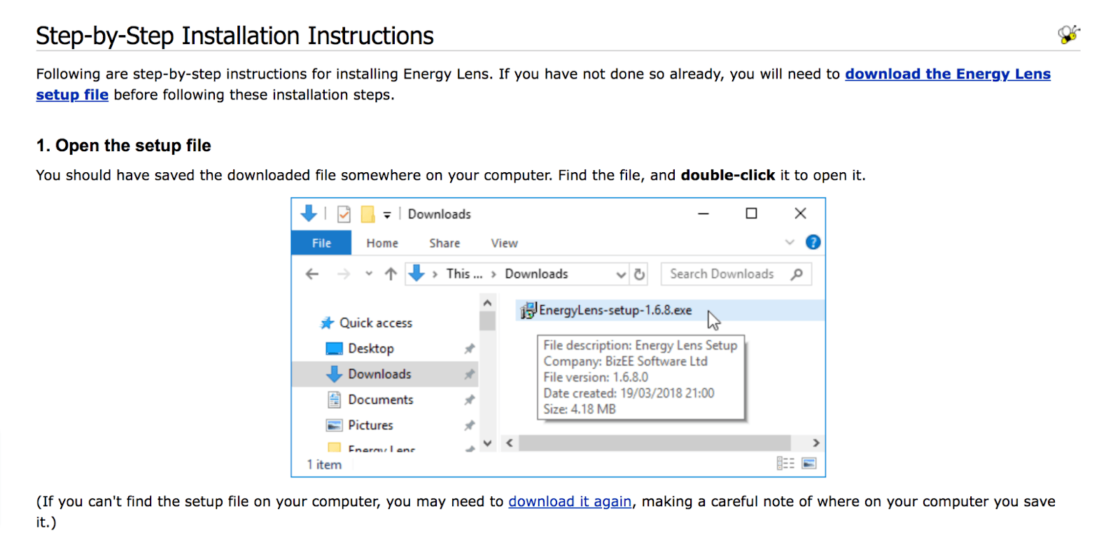 Example in the Energy Lens user guide