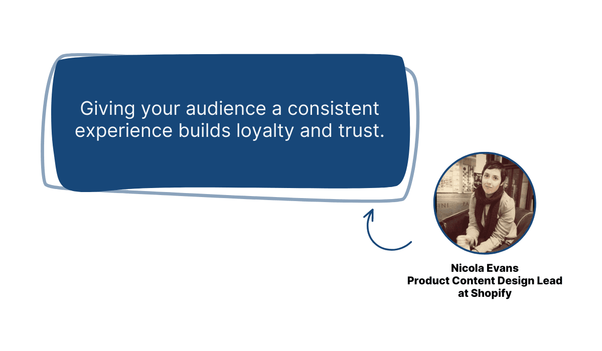 Nicola Evans talk about audience