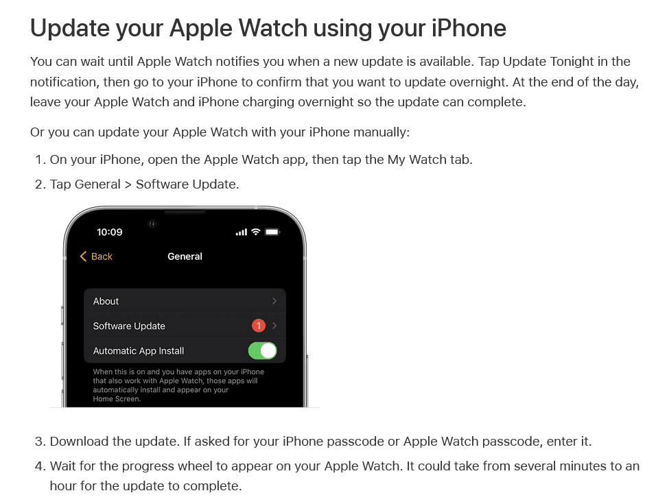 Apple’s documentation