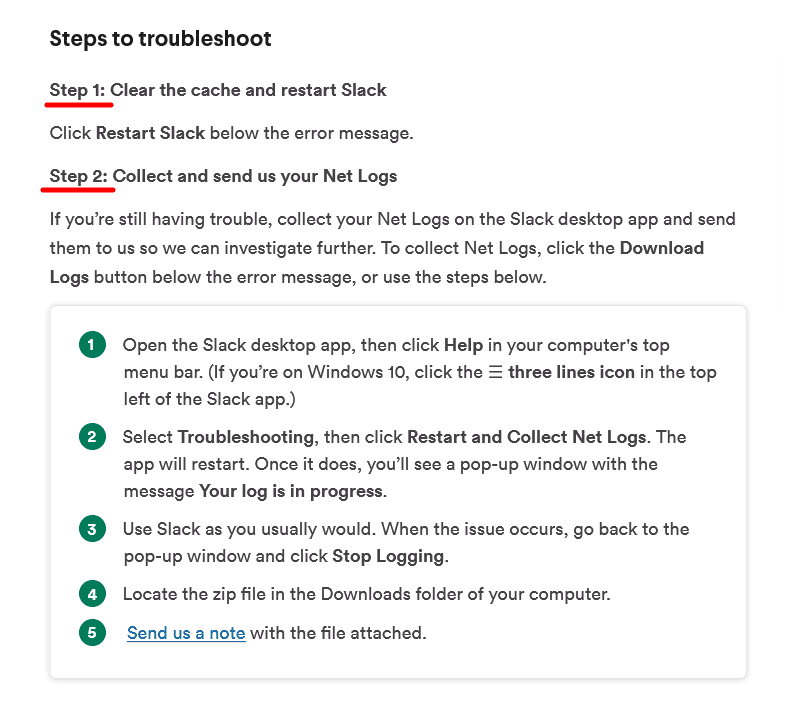 Seps for Slack troubleshoot connection issues