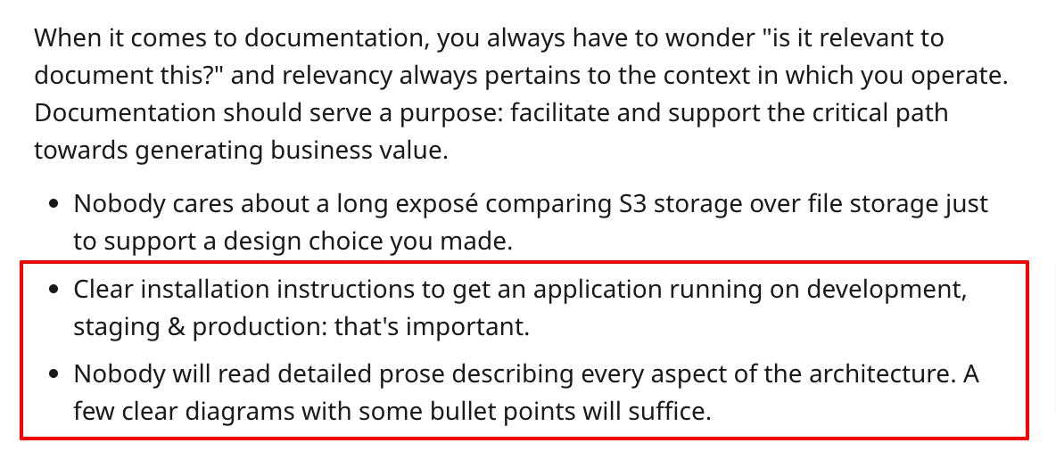 Reddit user recounts several examples of helpful software documentation