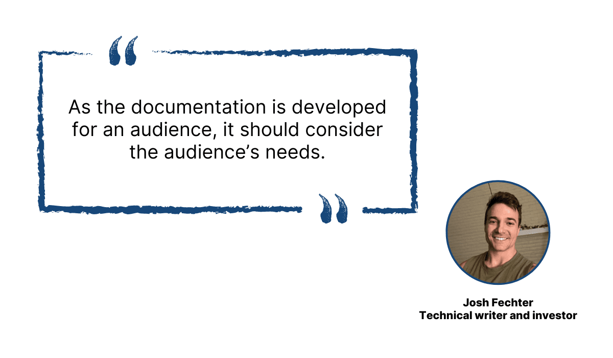 Josh Fechter opinion about documentation