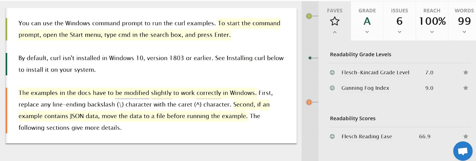 Three paragraphs put in Readable