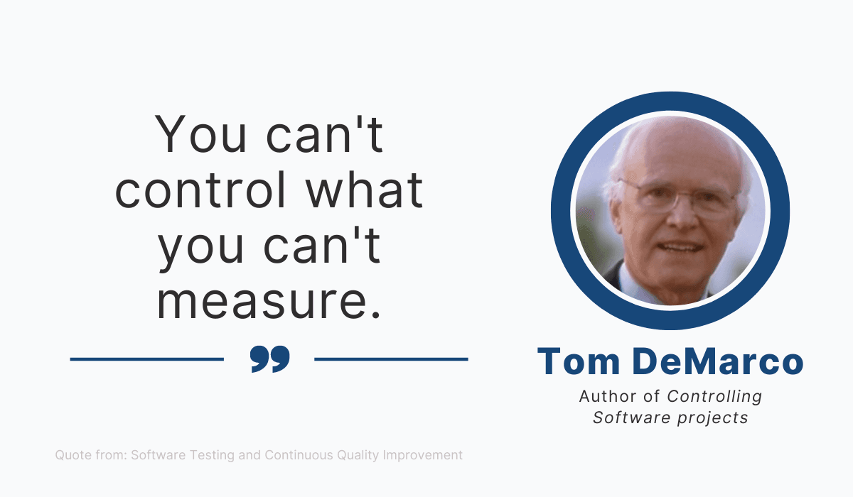 Tom DeMarco famous comment