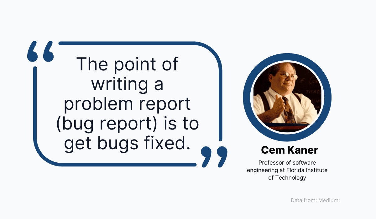 The point of writing a problem report is to get bugs fixed