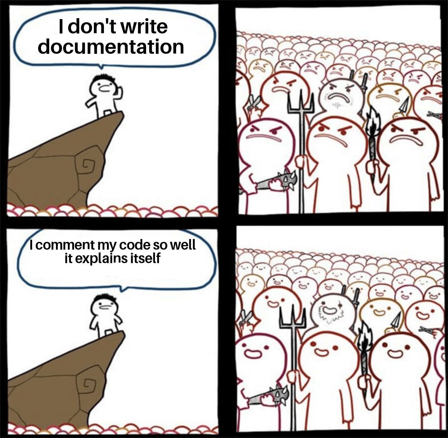 Meme about writing documentation