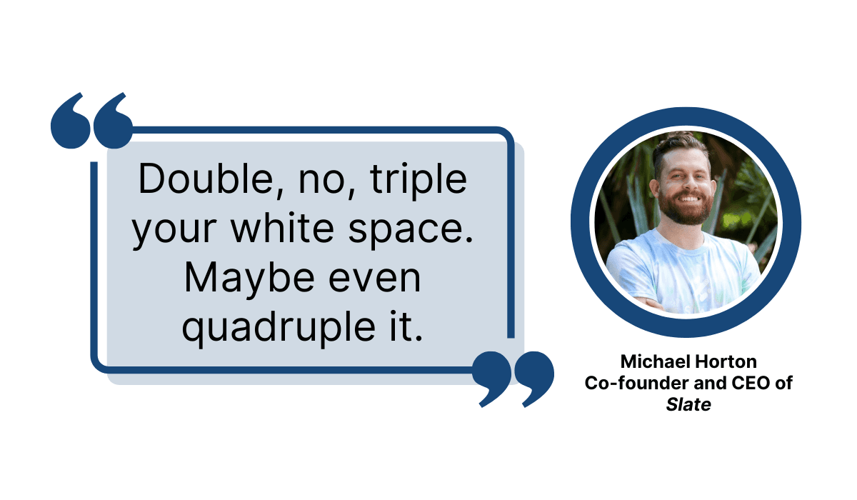 Michale Horton about avoiding sub-par structure