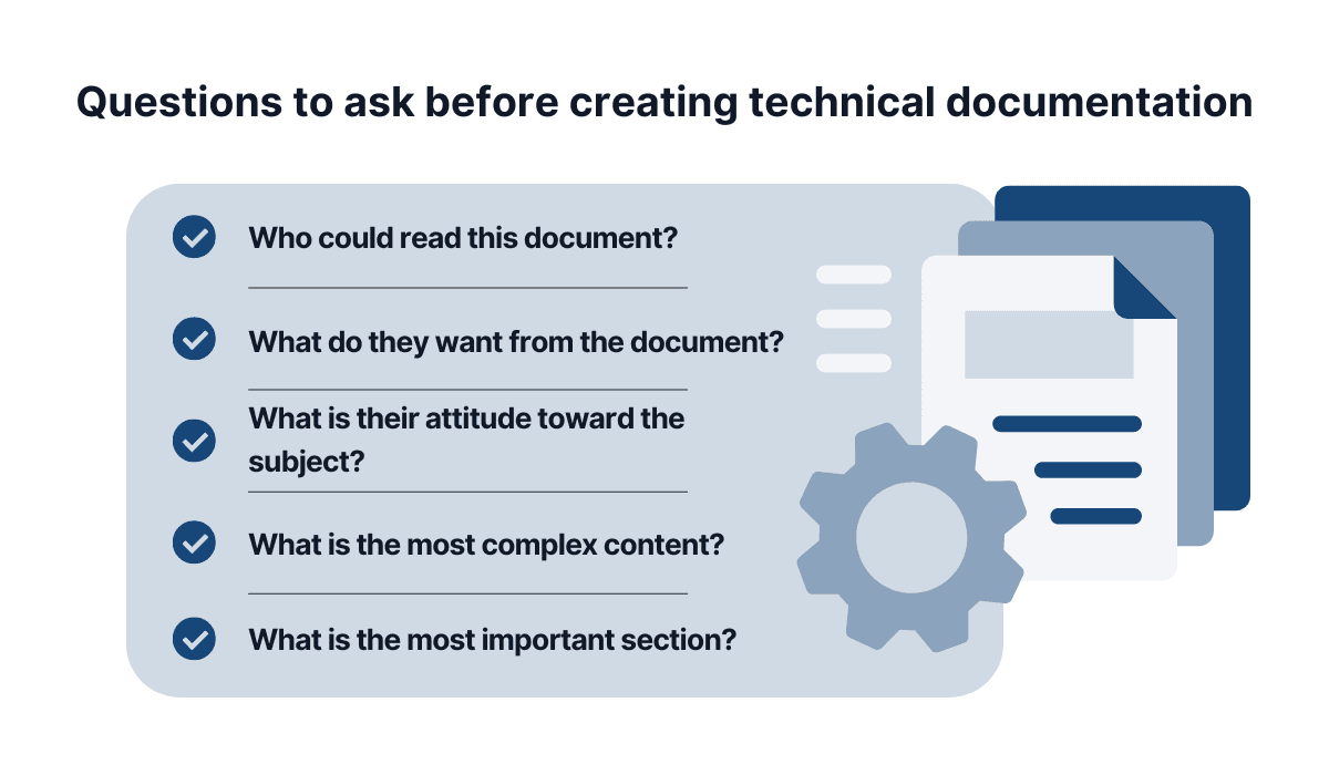Questions to ask before creating technical documentation