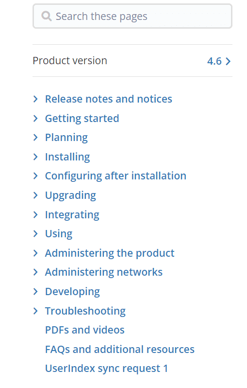 BMC knowledge base organized