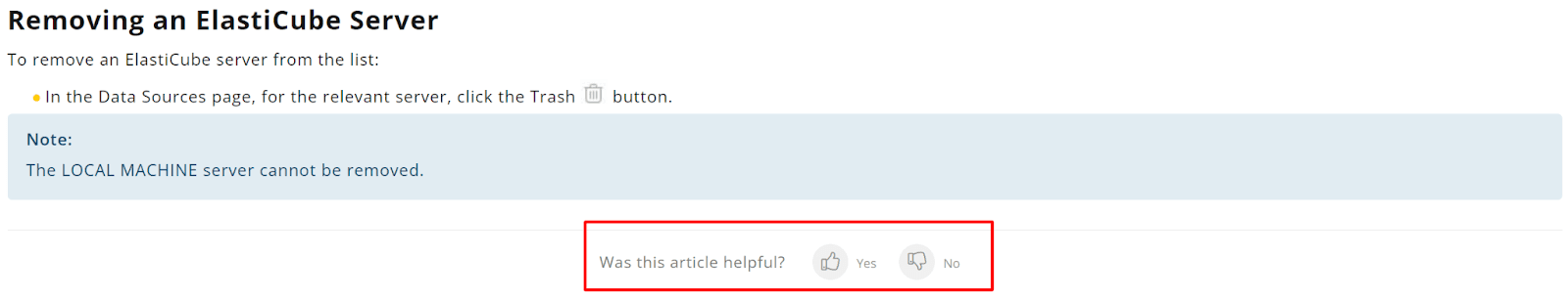 Sisense Removing an ElastiCube Servers