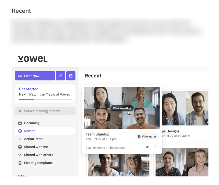 Vowel’s documentation concerning their product’s workspace