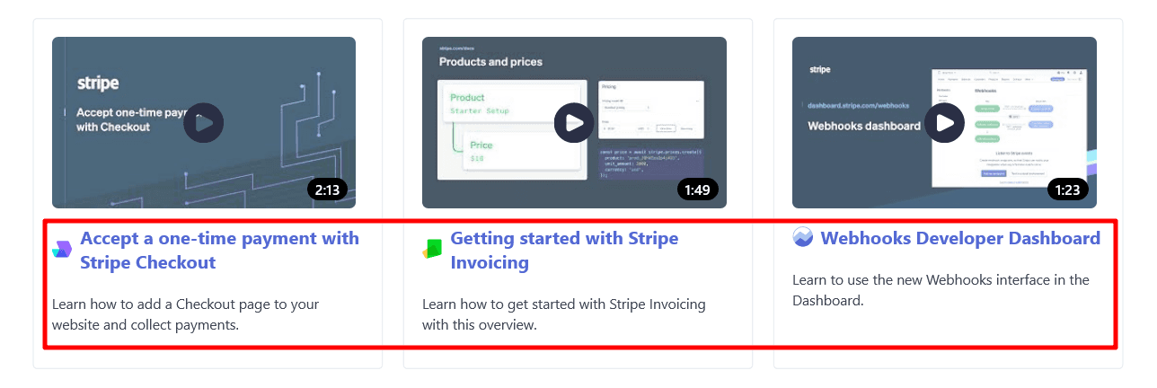 Stripe’s documentation