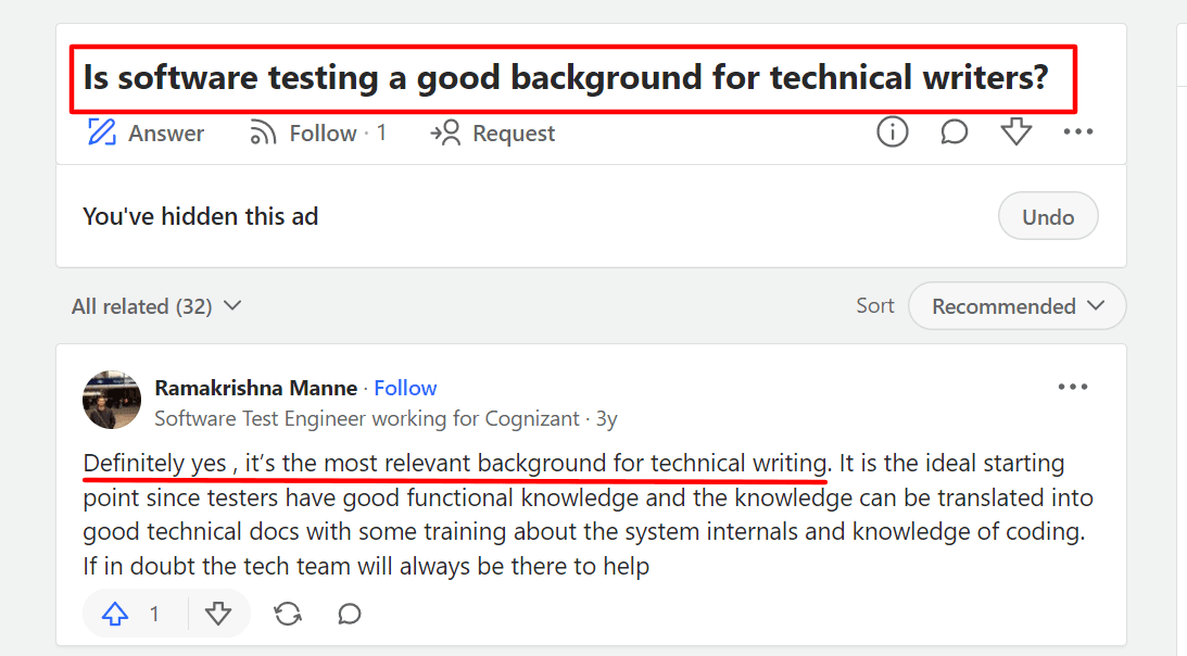 Is software testing a good background for technical writers?