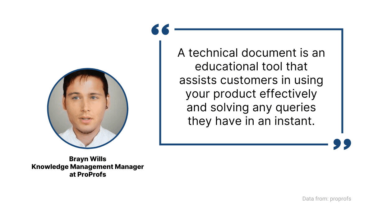Brayn Wills opinion on technical documentation