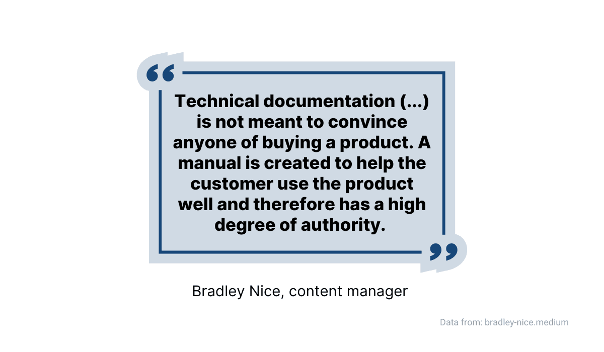 The purpose of technical documentation