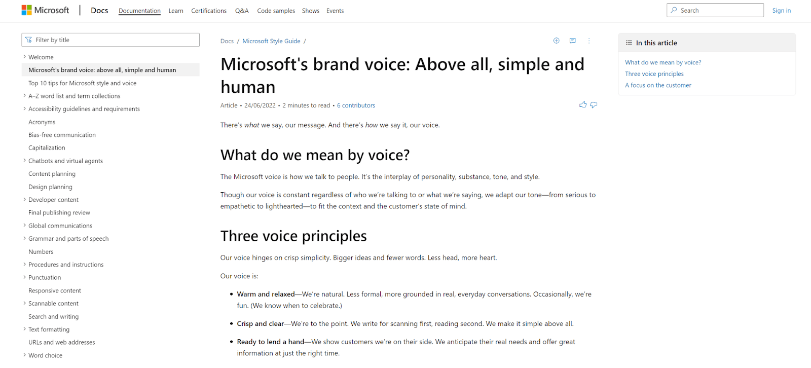 Style Instead of Substance