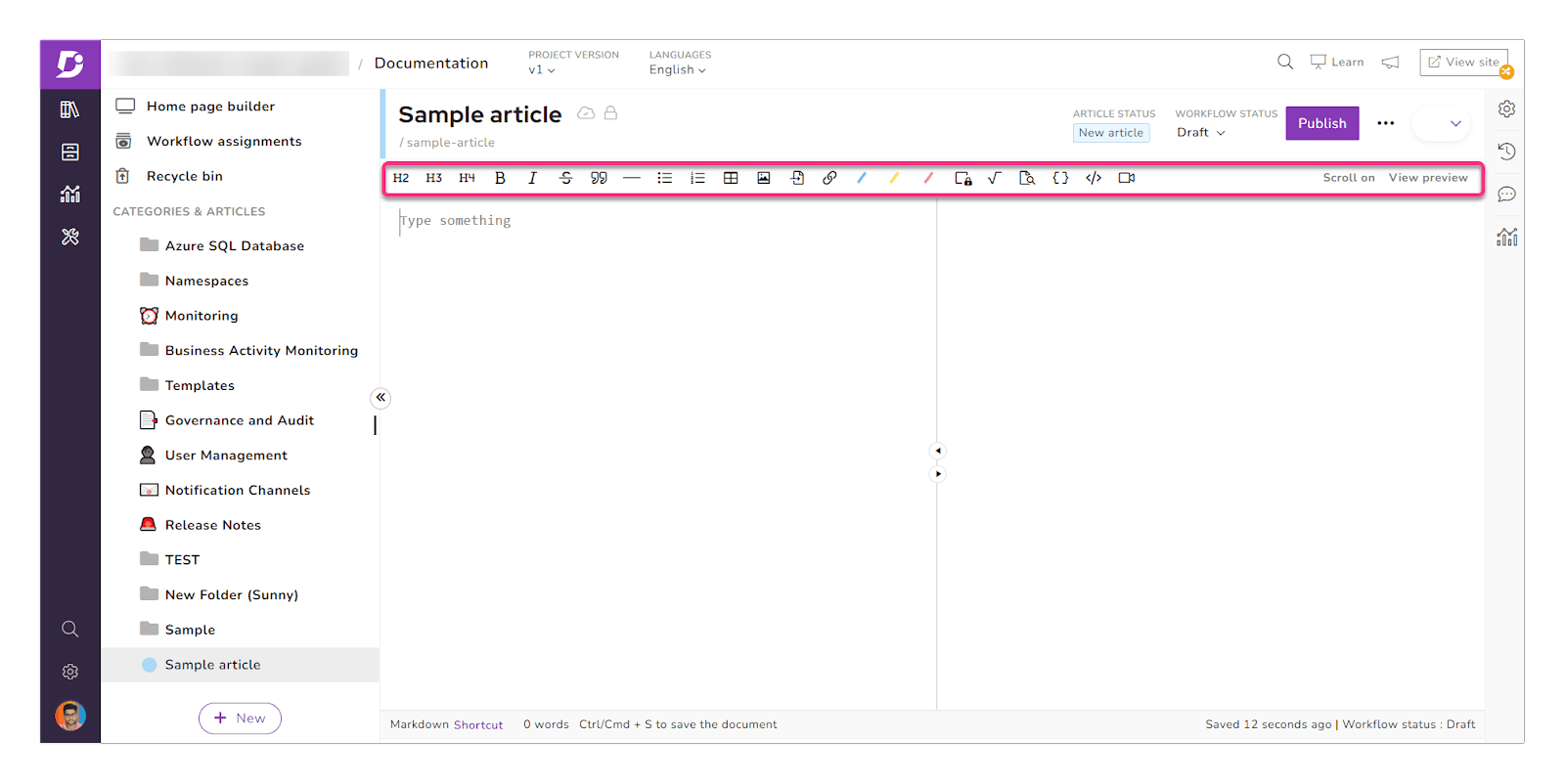 Document360 template