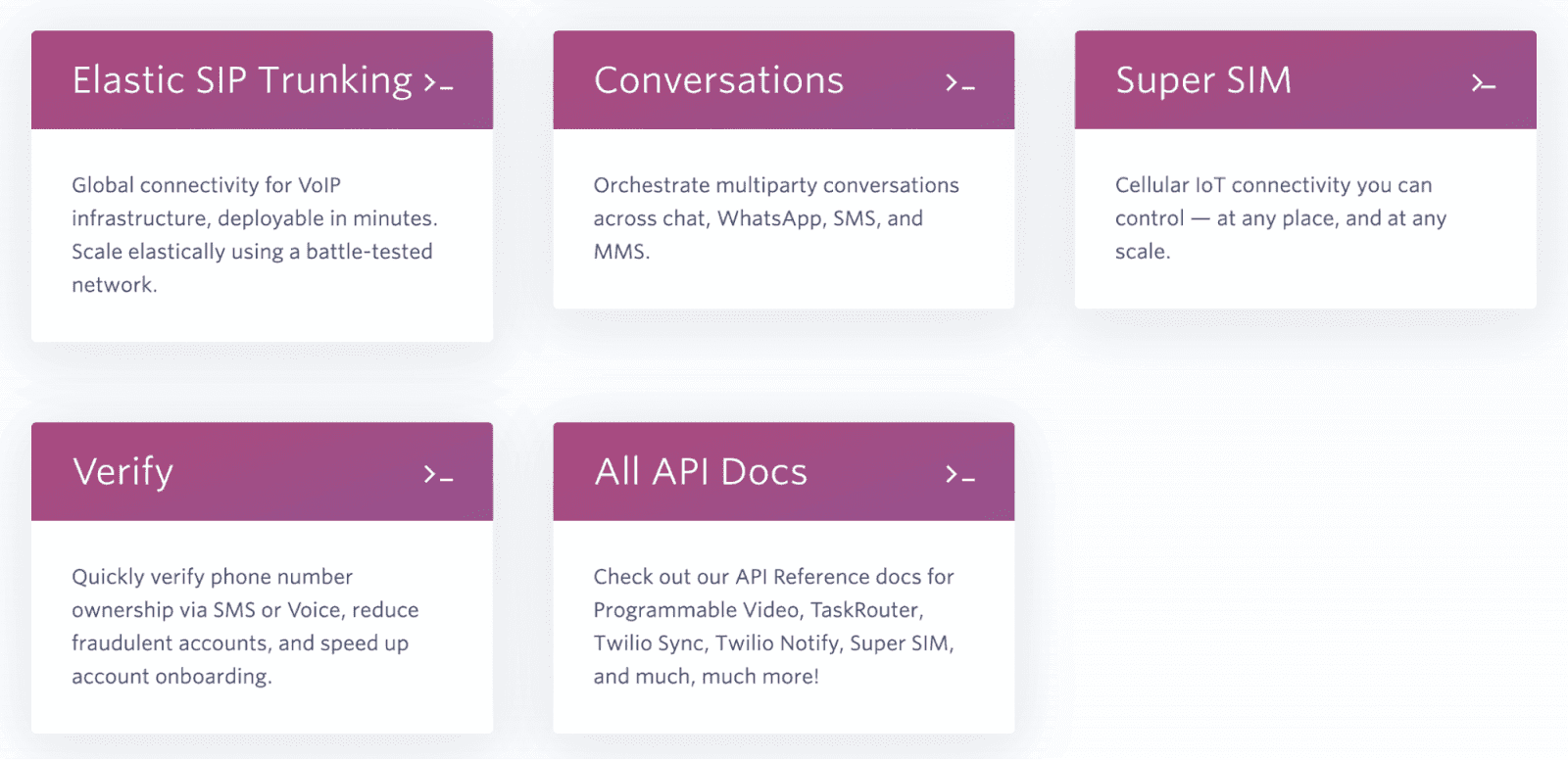 Twilio’s documentation