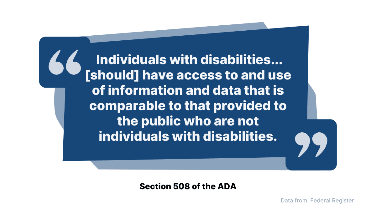 Section 508 of the ADA