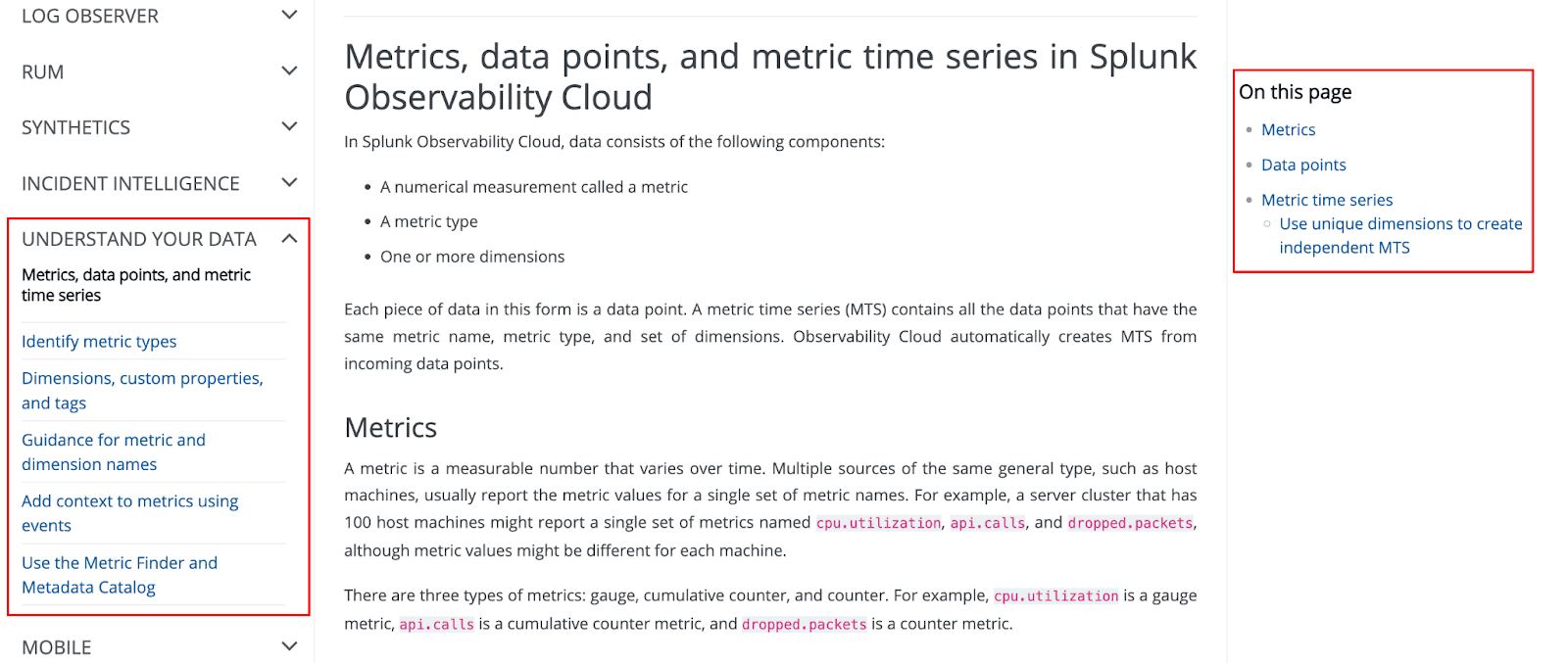 Splunk’s documentation