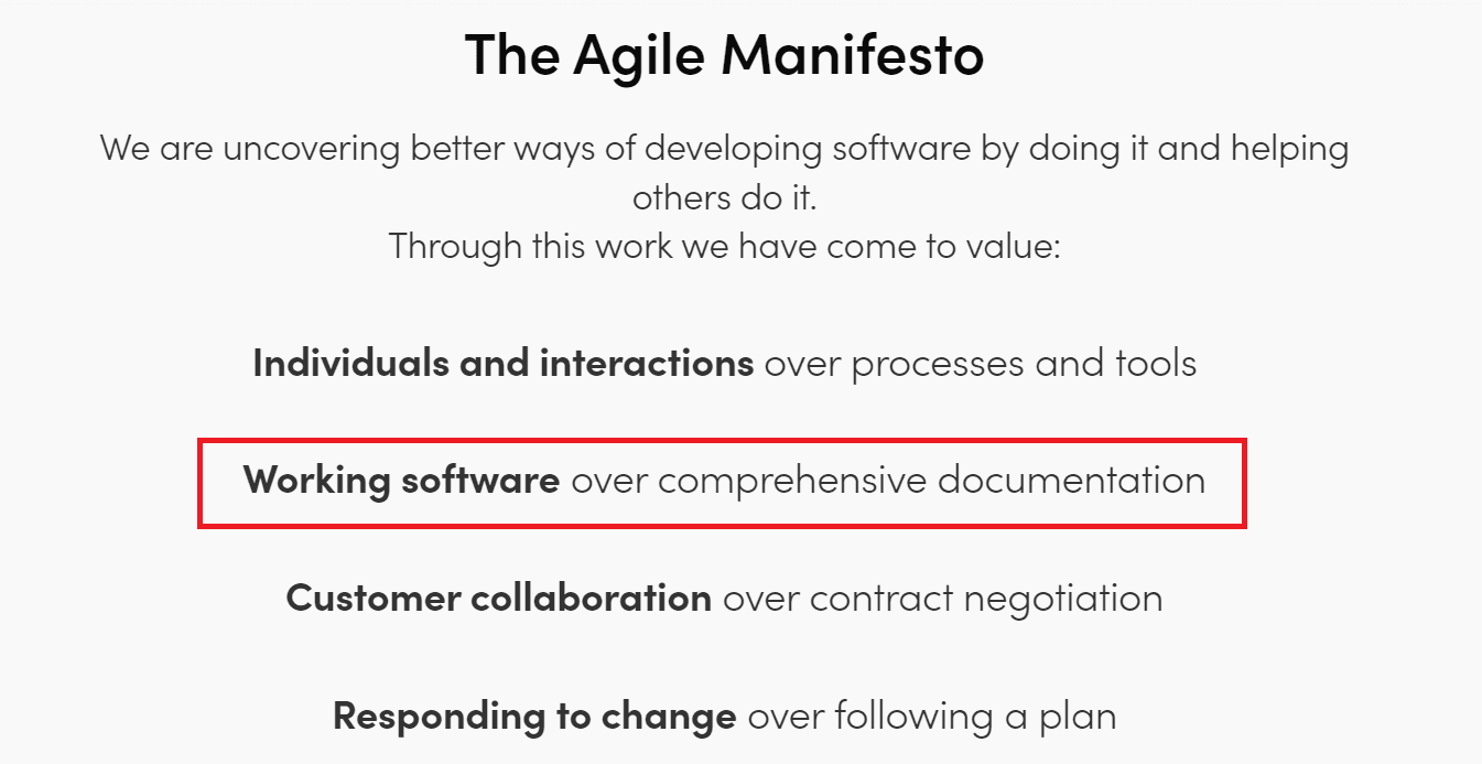 The Agile Manifesto
