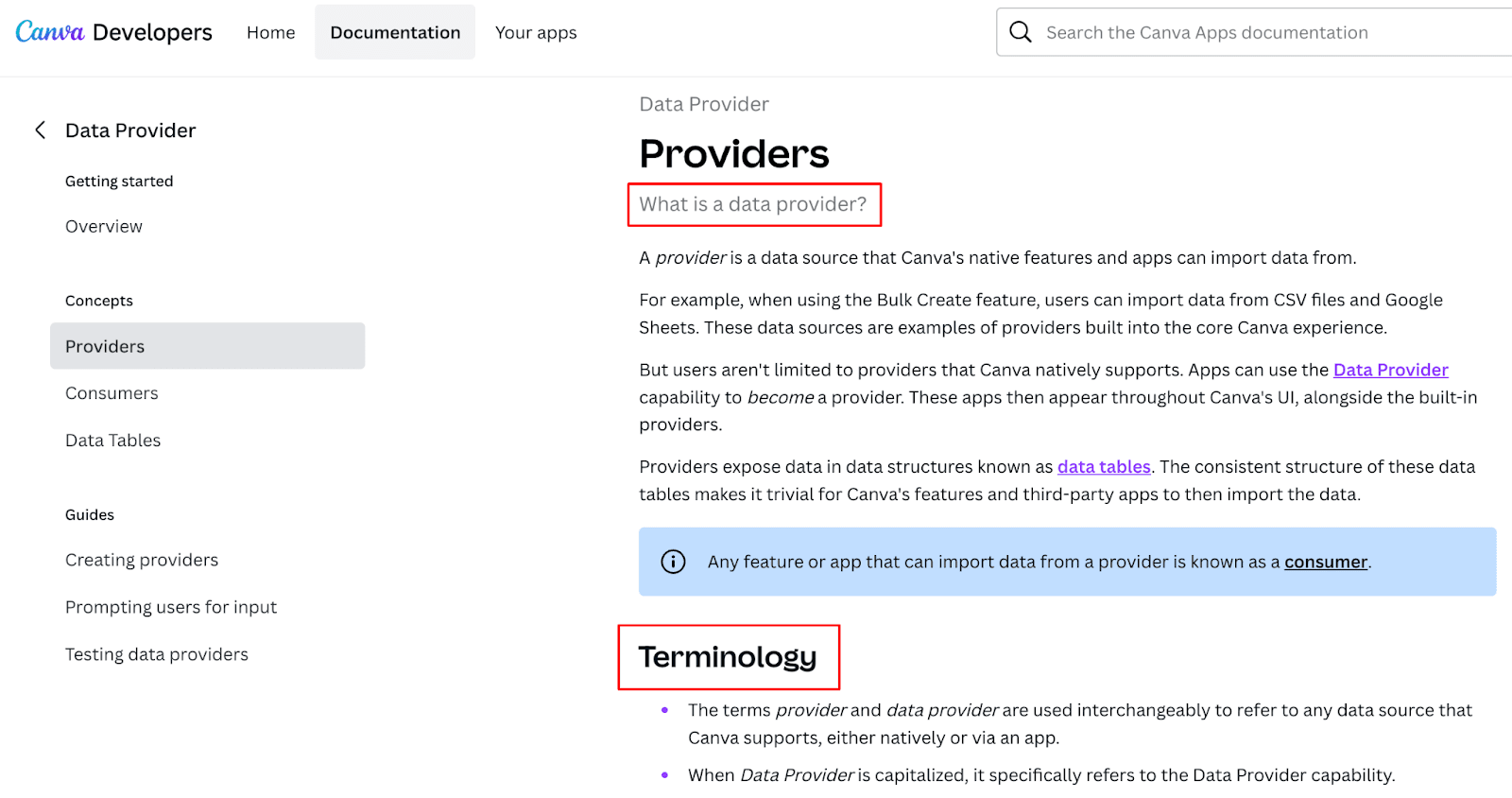 Canva’s documentation