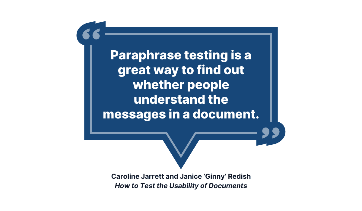 Caroline Jarrett and Janice ‘Ginny’ Redish writing advices