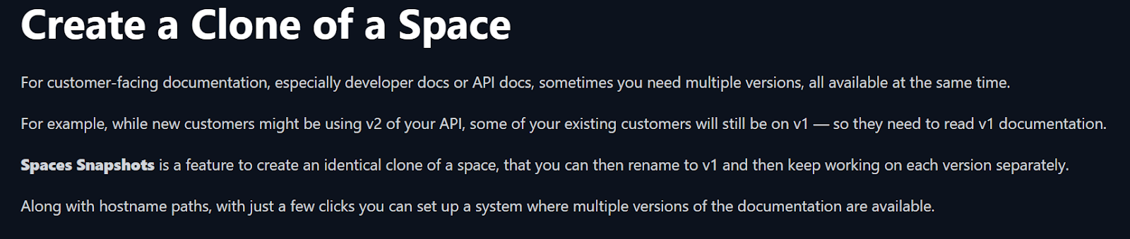 How to Create a Clone of a Space