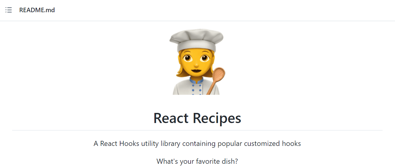 GitHub react recipes