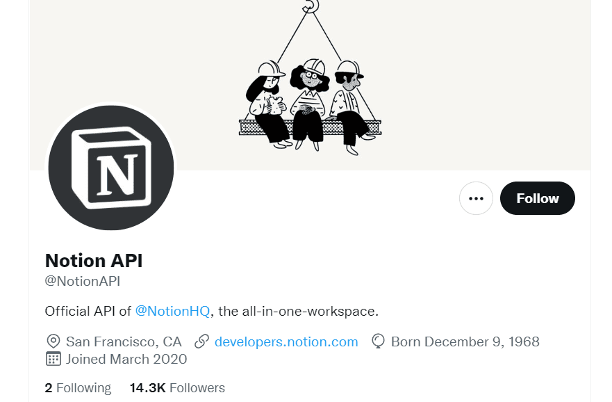 Notion API Twitter