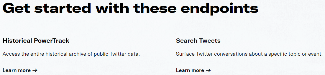 Endpoints you should start with