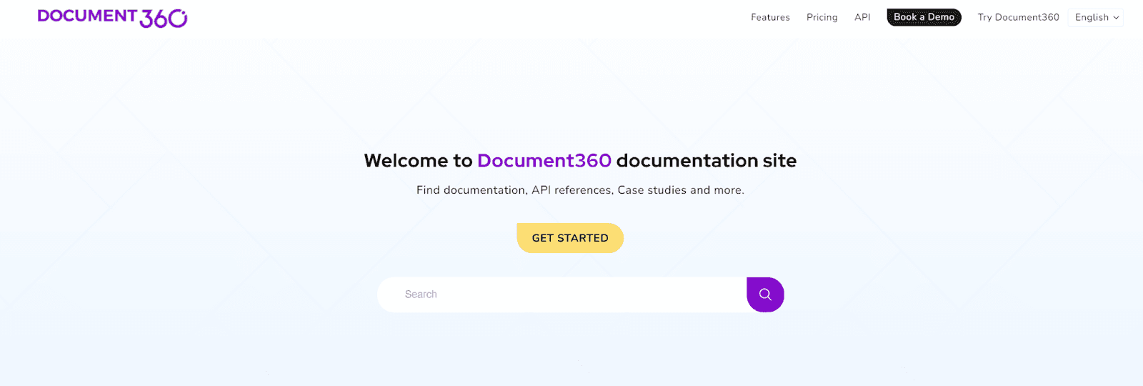 Document360 Homepage