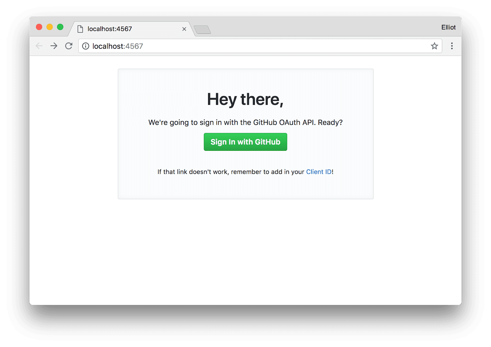 Page from GitHub