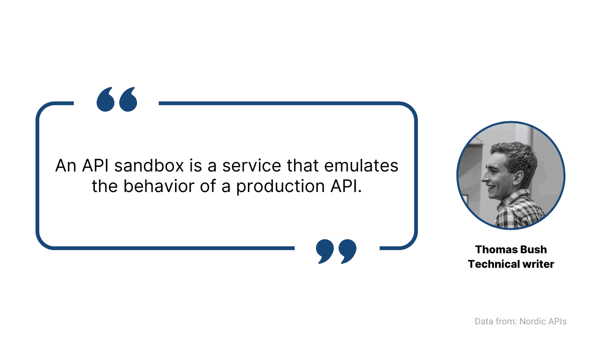 Thomas Bush defines API sandbox