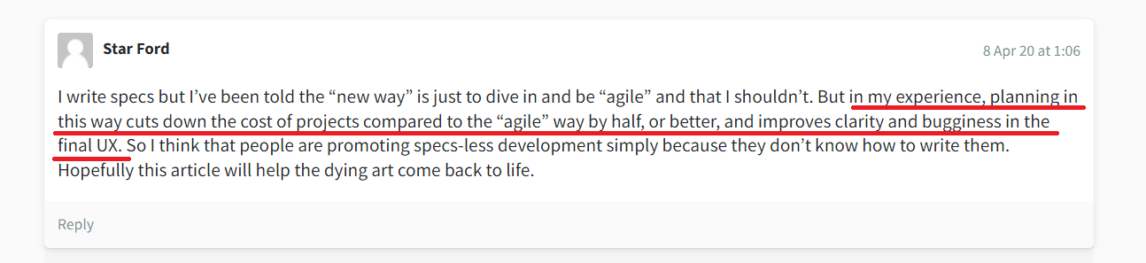 Stack Overflow comment