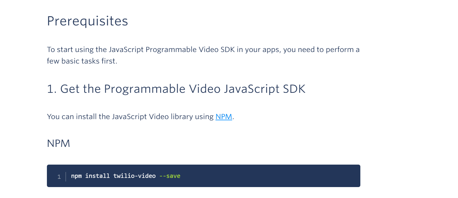 Twilio java script getting started