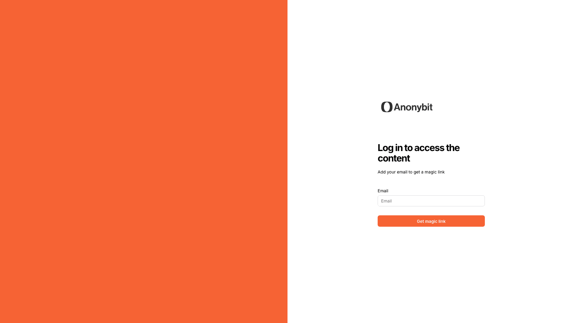 Anonybit documentation portal desktop view