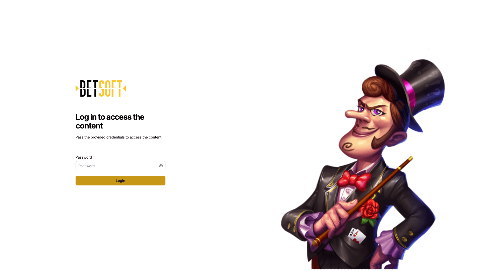 Betsoft documentation portal desktop view