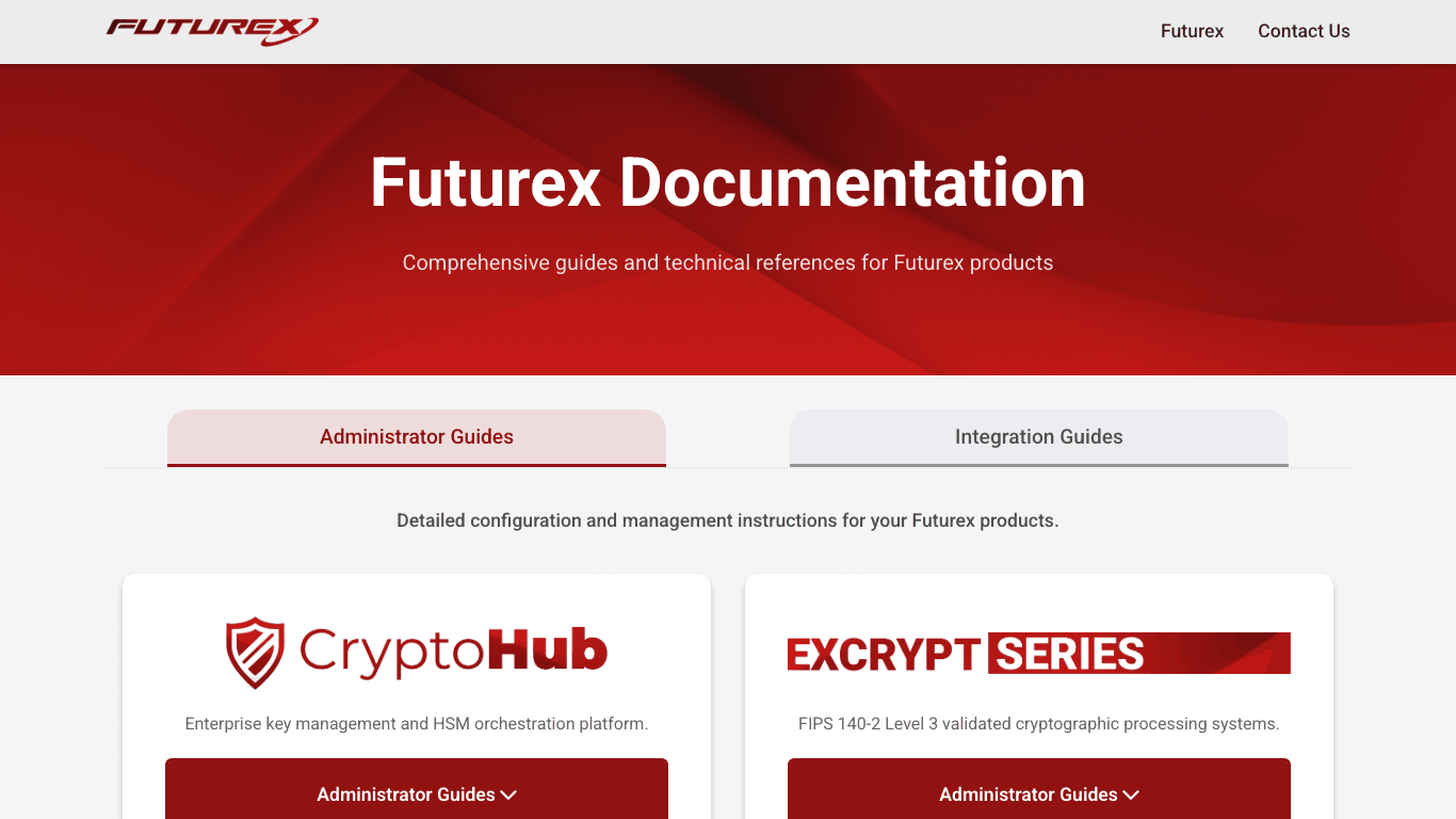 Futurex documentation portal