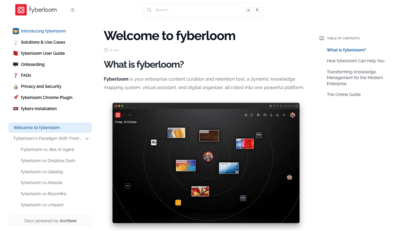 Fyberloom documentation portal