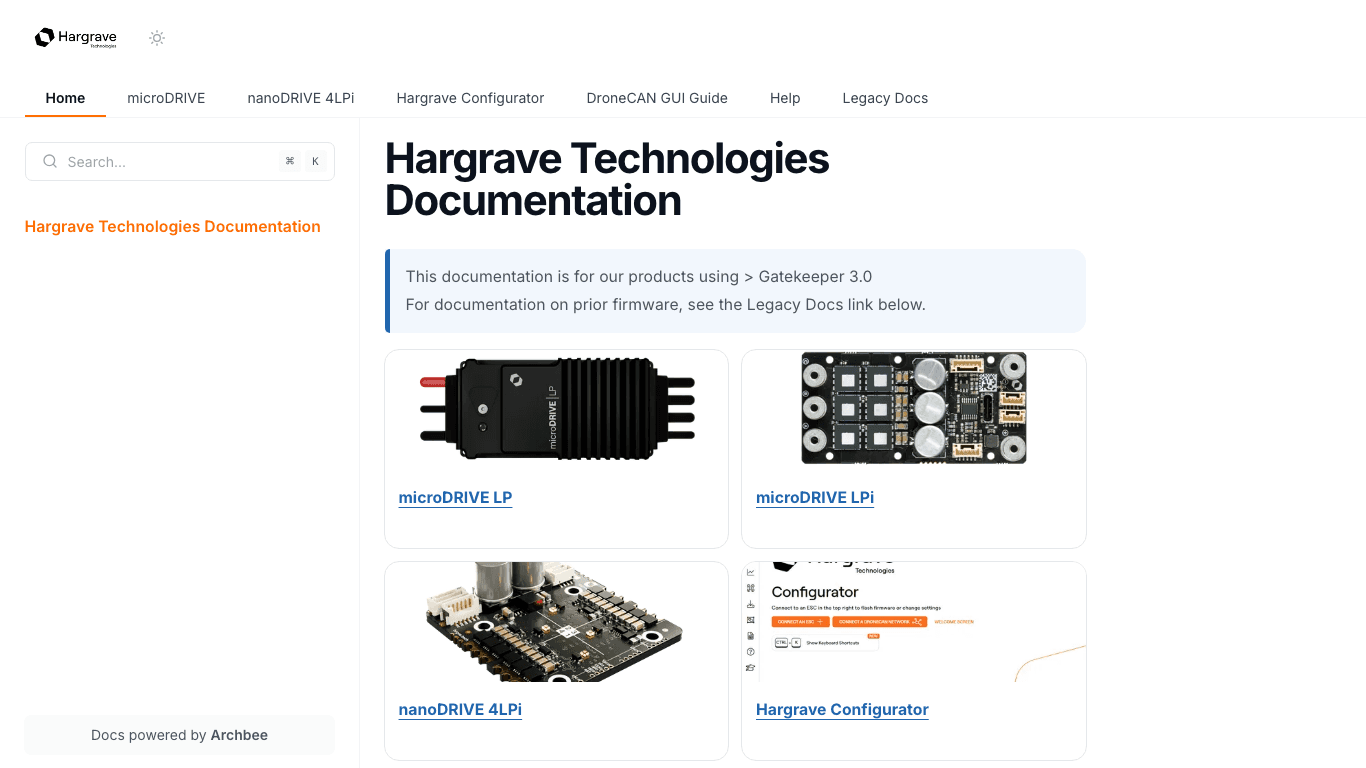 HargraveTechnologies documentation portal