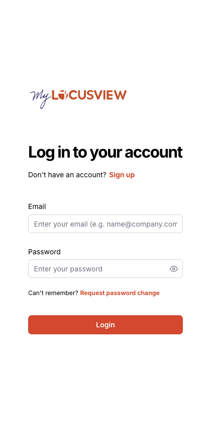 Locusview documentation portal mobile view