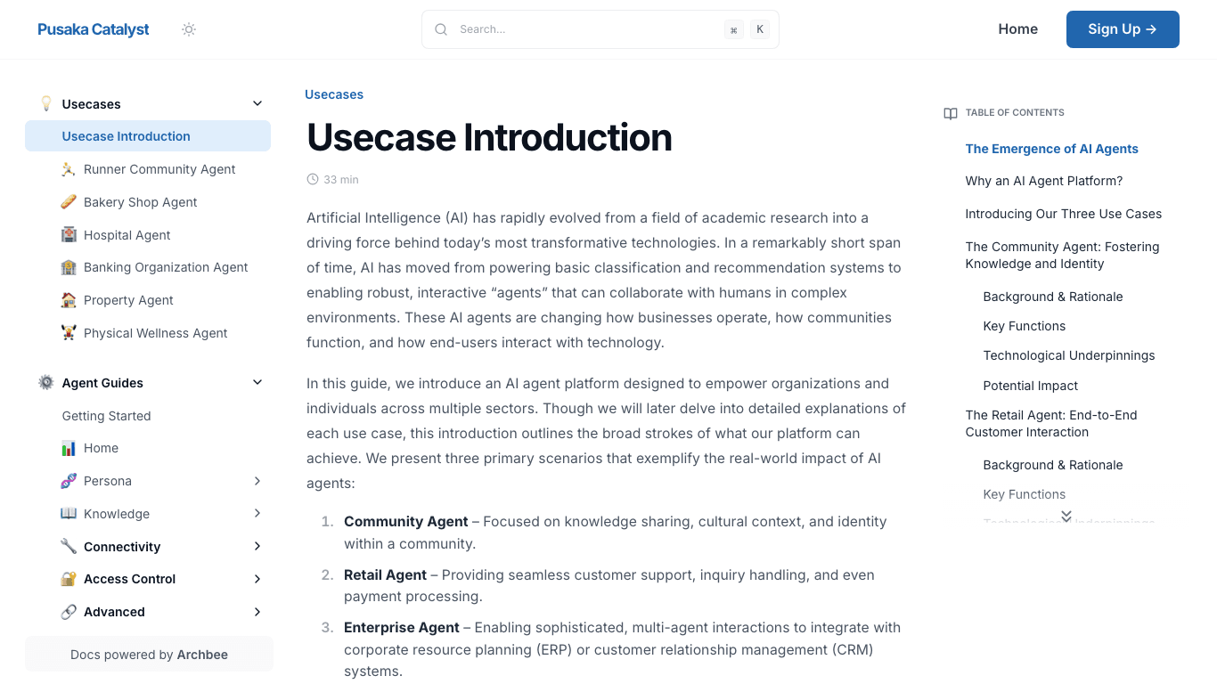 Pusaka documentation portal