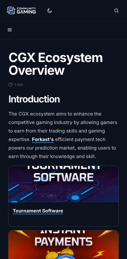 Whitepaper documentation portal mobile view